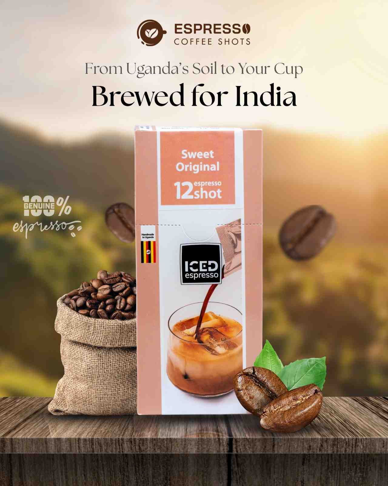 Pure espresso shots delivering bold flavor and