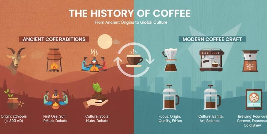 Cofee history Banner